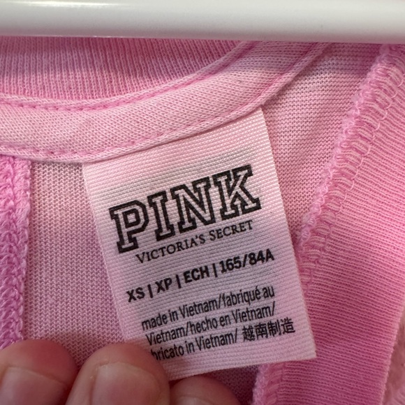 5/$55 !! 🔥 PINK Victoria's Secret Light Pink Tank Top - Picture 2 of 3